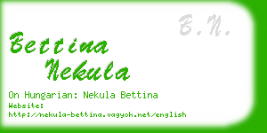 bettina nekula business card